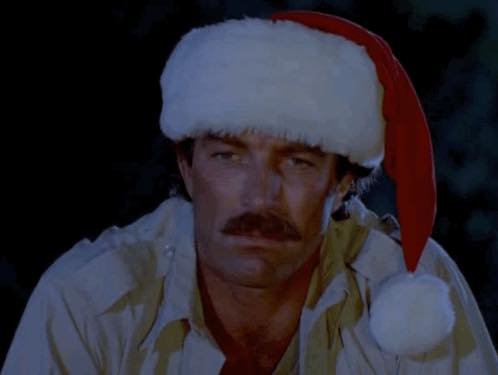 Tom Selleck as  Thomas Magnum in "Operation: Silent Night."